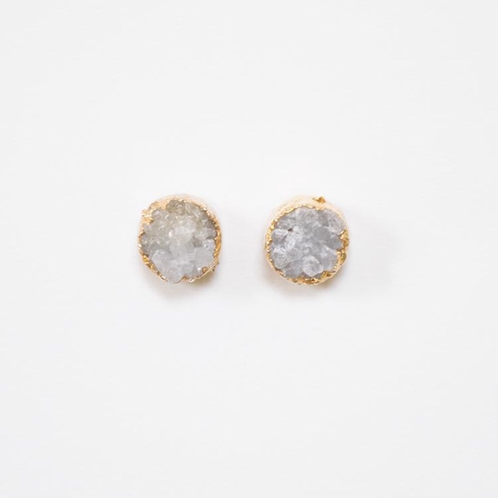 Druzy stud earrings